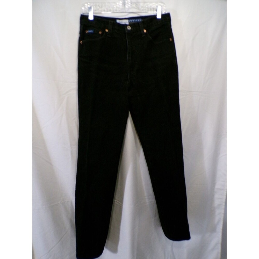 Lee Women's Bootcut Black Denim Jeans 100% Cotton Vintage Made in USA